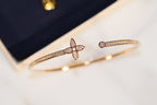 ¡®Star¡¯IDYLLE GOLD OPEN BRACELET DIAMOND PAVED