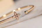 ¡®Star¡¯IDYLLE GOLD OPEN BRACELET DIAMOND PAVED