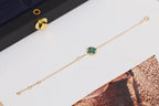 ¡®Star¡¯STAR AND SUN 4 MOTIF PINK GOLD MALACHITE BRACELET