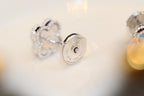 ¡®Star¡¯CLOVER MINI TURQUOISE SILVER STUD EARRINGS
