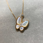 ¡®Star¡¯BUTTERFLY MOP DIAMOND NECKLACE