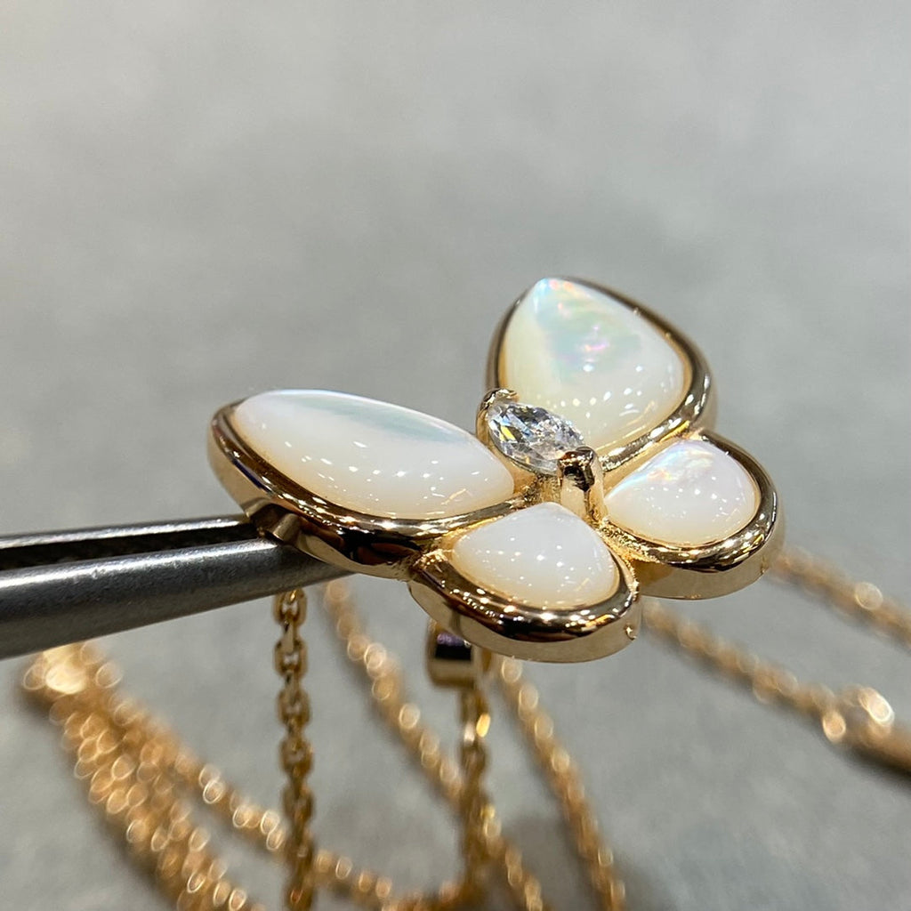 ¡®Star¡¯BUTTERFLY MOP DIAMOND NECKLACE