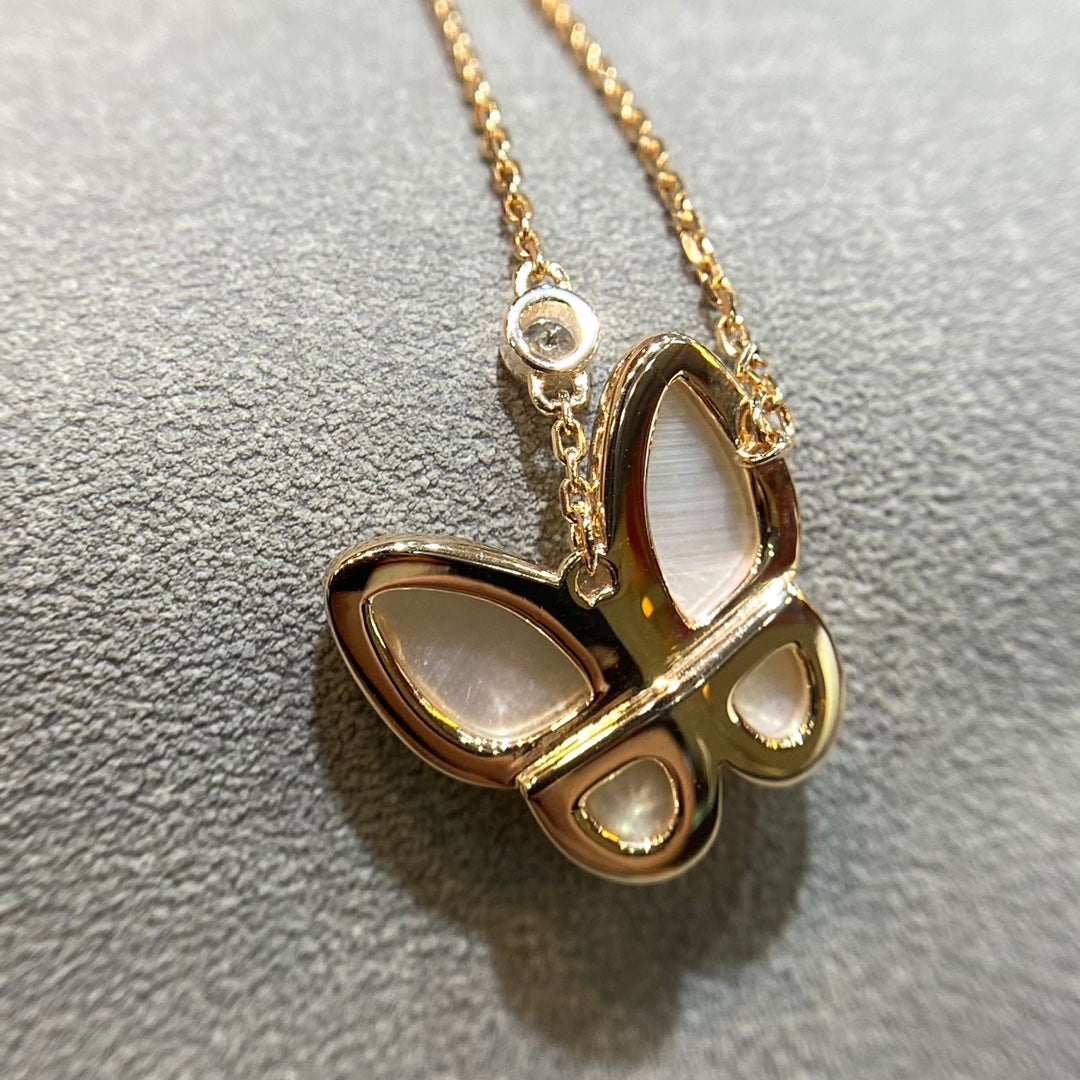 ¡®Star¡¯BUTTERFLY MOP DIAMOND NECKLACE