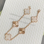 [Star]New CLOVER WHITE PEARL MOP 5 MOTIF BRACELET COLLECTION