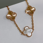 [Star]New CLOVER WHITE PEARL MOP 5 MOTIF BRACELET COLLECTION