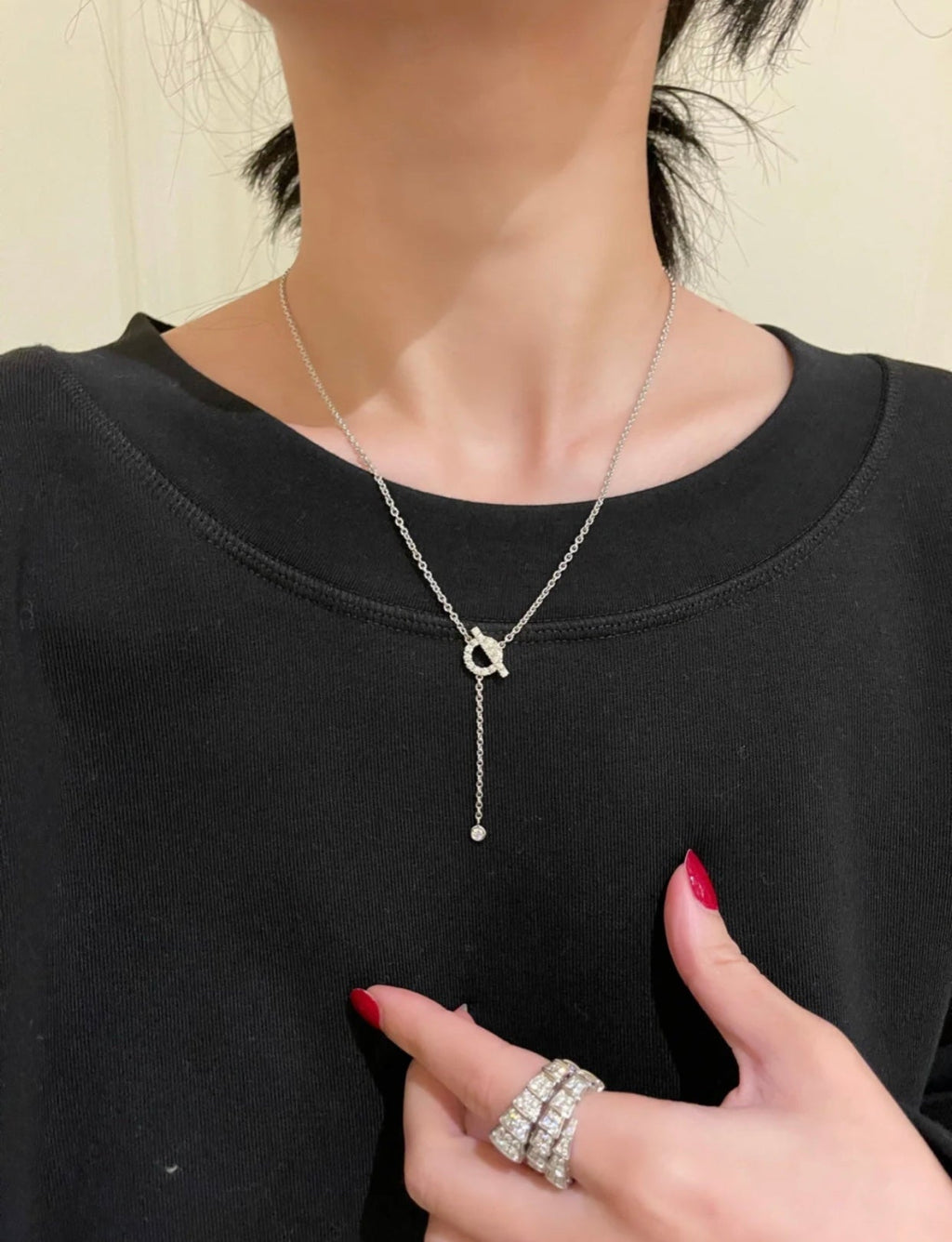 ¡®Star¡¯FINESSE SILVER DIAMOND NECKLACE