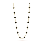 ¡®Star¡¯CLOVER 20 MOTIFS ONYX NECKLACE