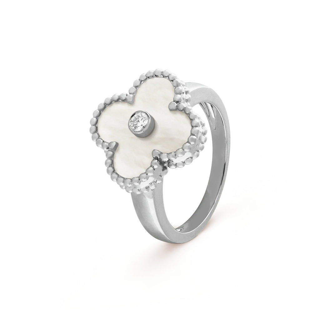 ¡®Star¡¯CLOVER SILVER MOP DIAMOND RING