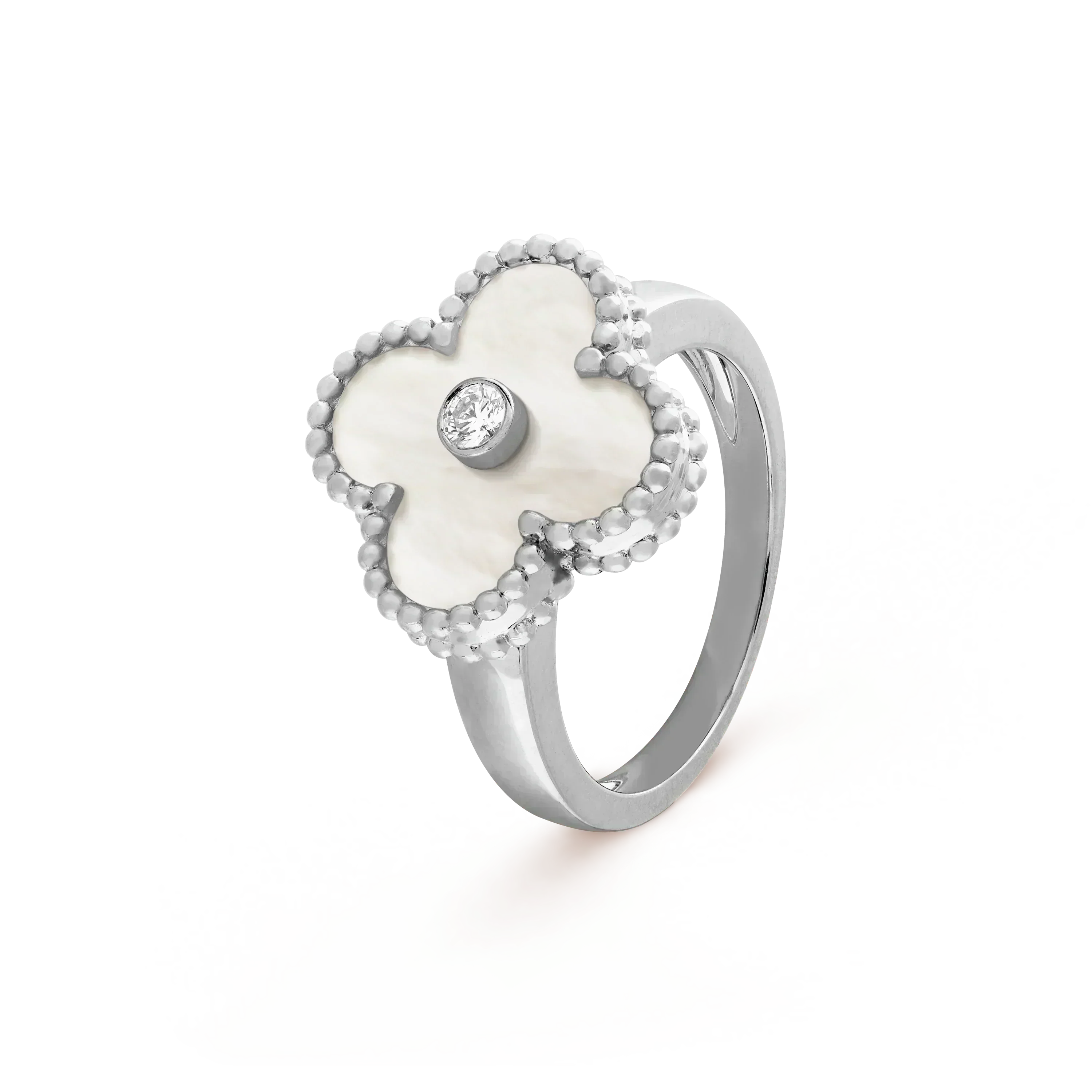 ¡®Star¡¯CLOVER SILVER MOP DIAMOND RING