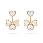¡®Star¡¯CLOVER SWEET WHITE MOP EARRINGS