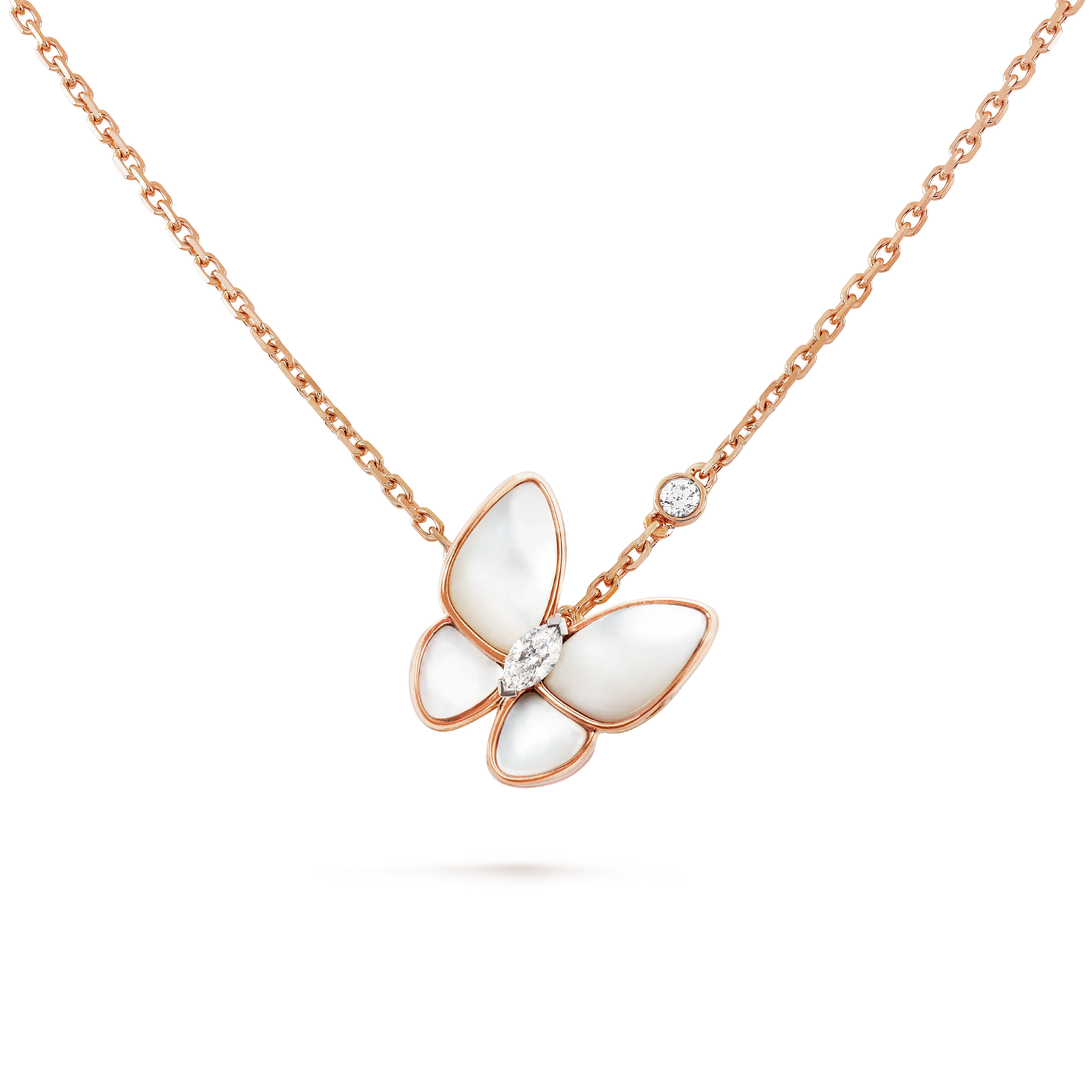 ¡®Star¡¯BUTTERFLY MOP DIAMOND NECKLACE