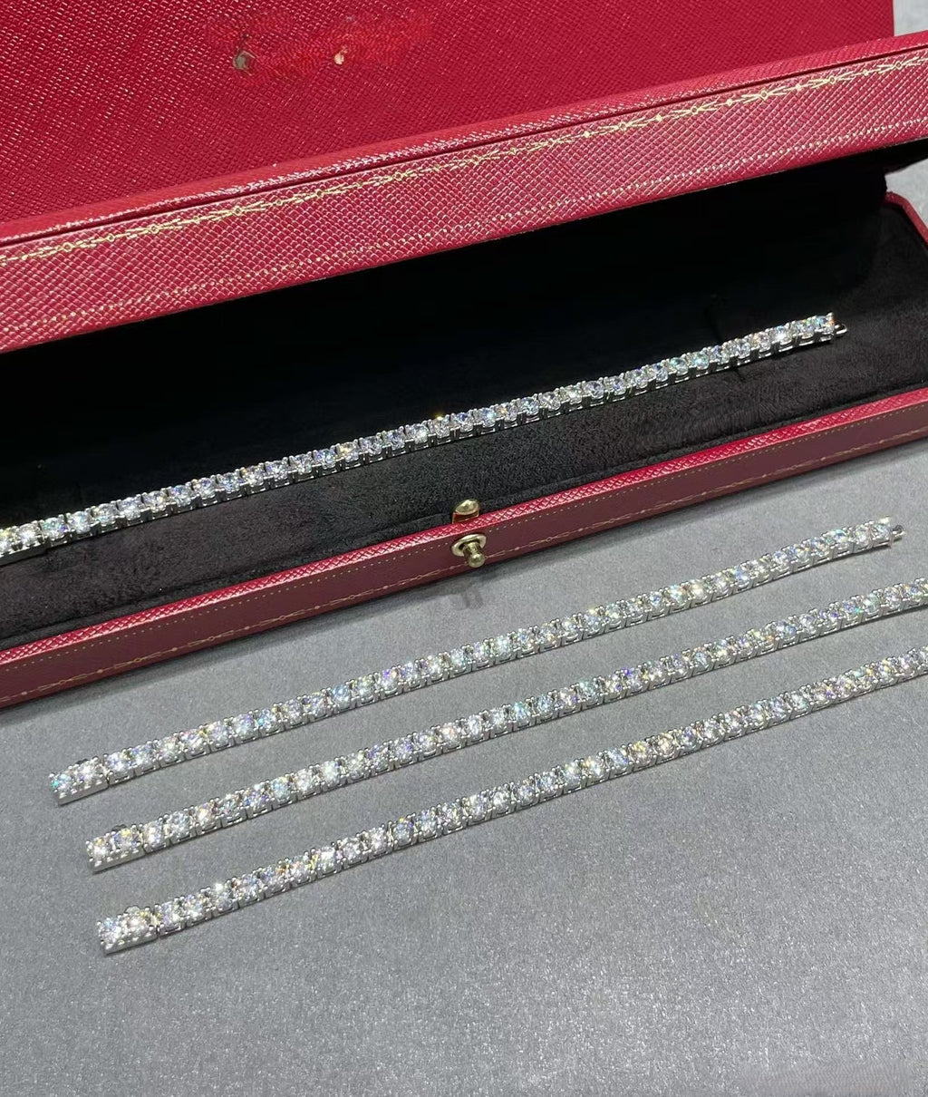 [¡®Star¡¯]TENNIS BRACELET WITH FULL DIAMOND SETTING