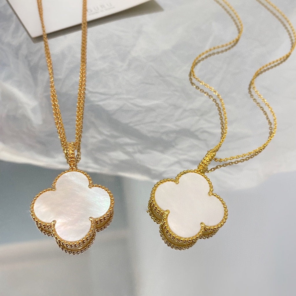 ¡®Star¡¯CLOVER 25MM MOP LARGE PENDANT NECKLACE