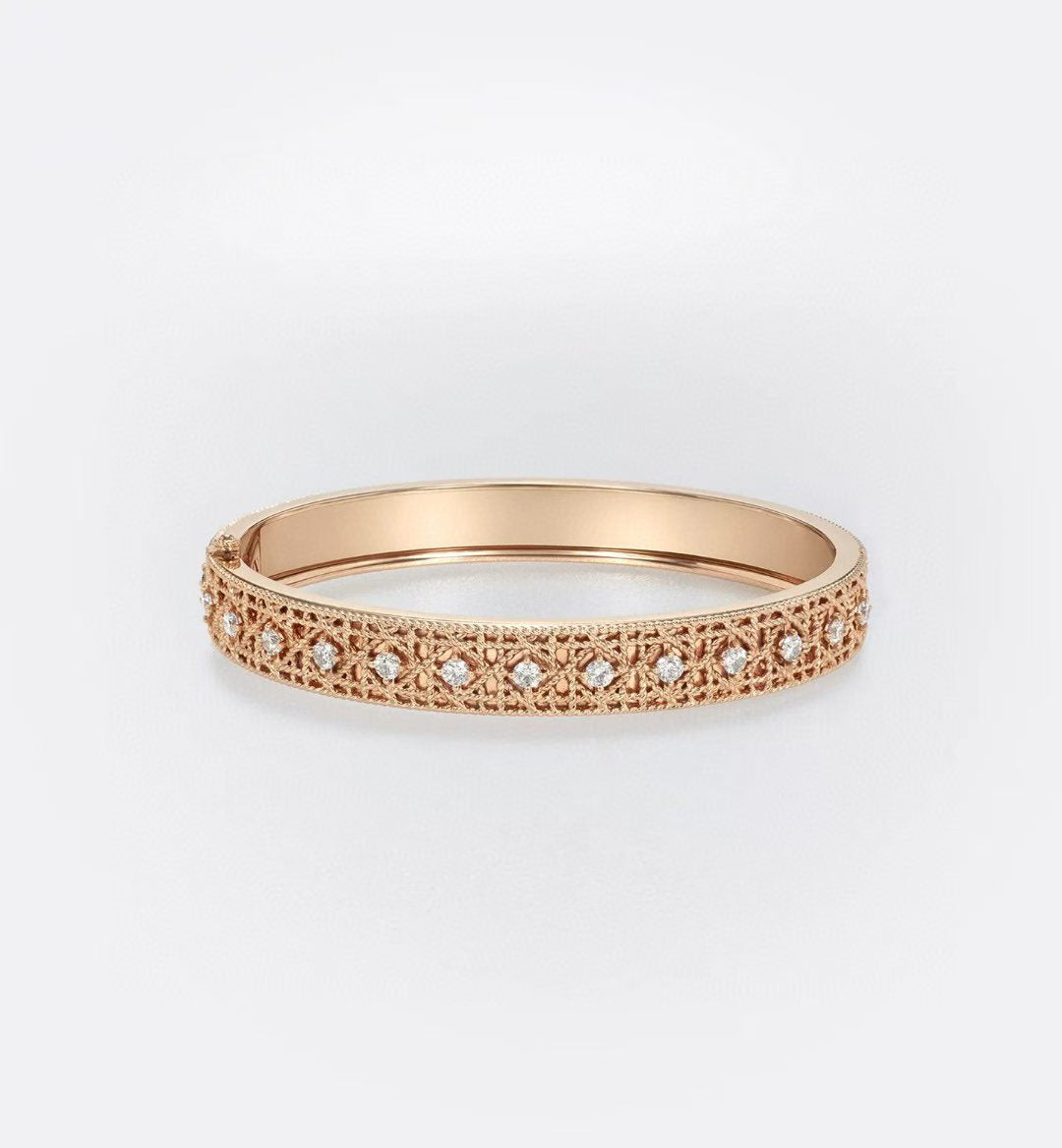 [Star] 2026 WOVEN-PATTERN BRACELET SET WITH FULL DIAMOND INLAY THREE-COLORS