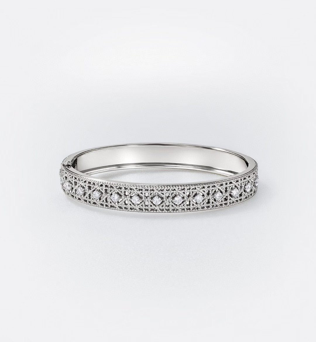 [Star] 2026 WOVEN-PATTERN BRACELET SET WITH FULL DIAMOND INLAY THREE-COLORS