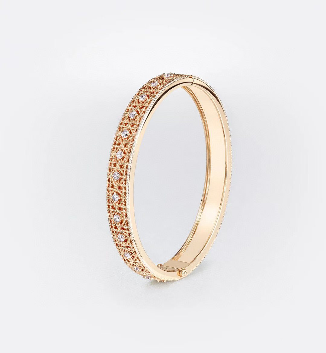 [Star] 2026 WOVEN-PATTERN BRACELET SET WITH FULL DIAMOND INLAY THREE-COLORS