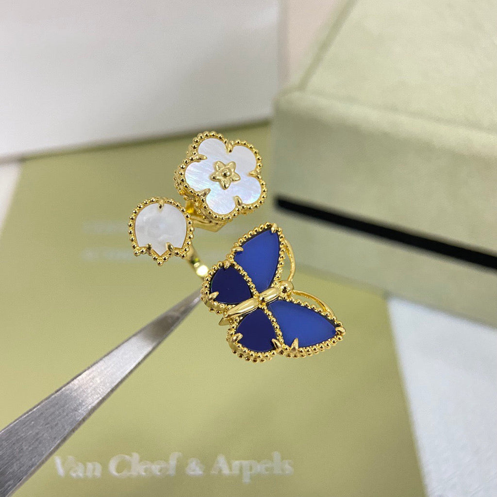 [Star] 2026 NEW MODEL SPRING LUCKY 3 MOTIF GOLD RING