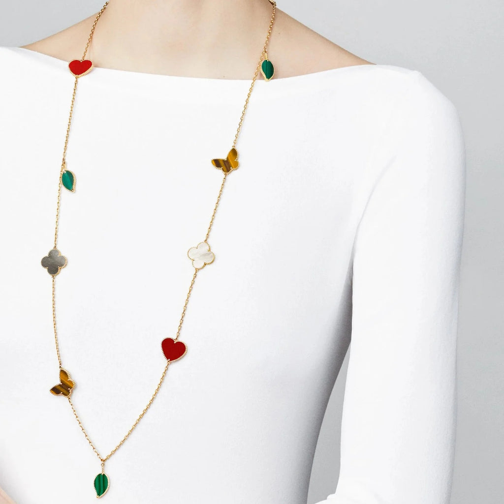 [Star] Lucky Alhambra Long Necklace-12 Designs