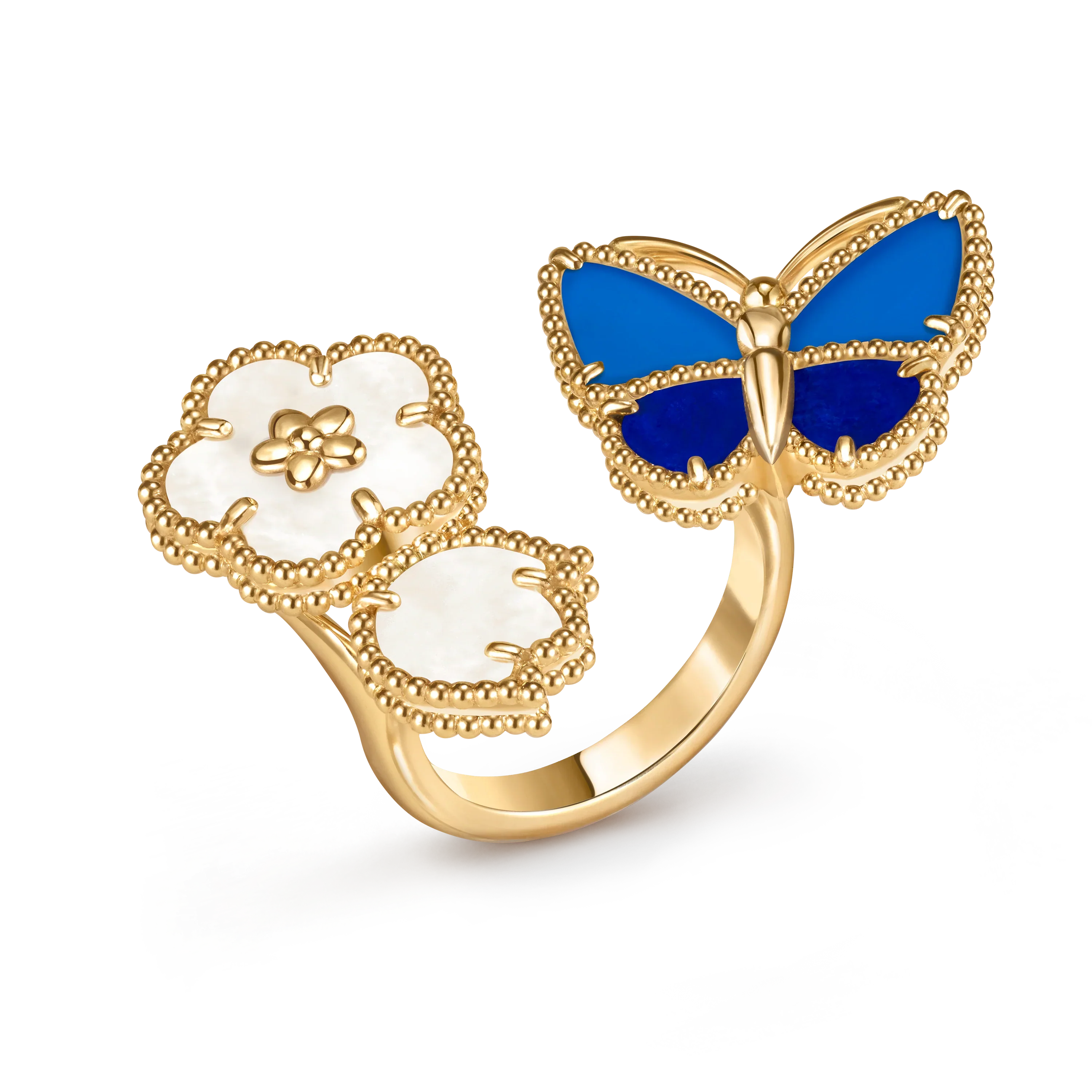 [Star] 2026 NEW MODEL SPRING LUCKY 3 MOTIF GOLD RING