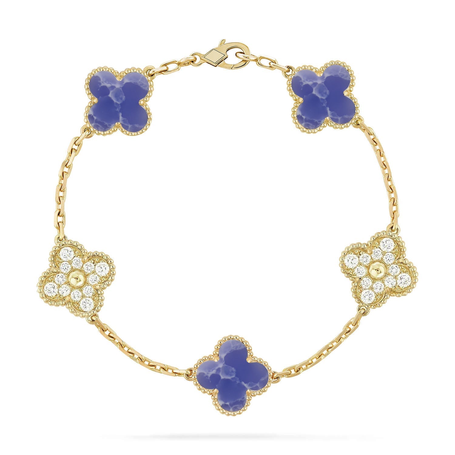 [Star]New CLOVER 5 MOTIF BLUE VEINS BRACELET COLLECTION