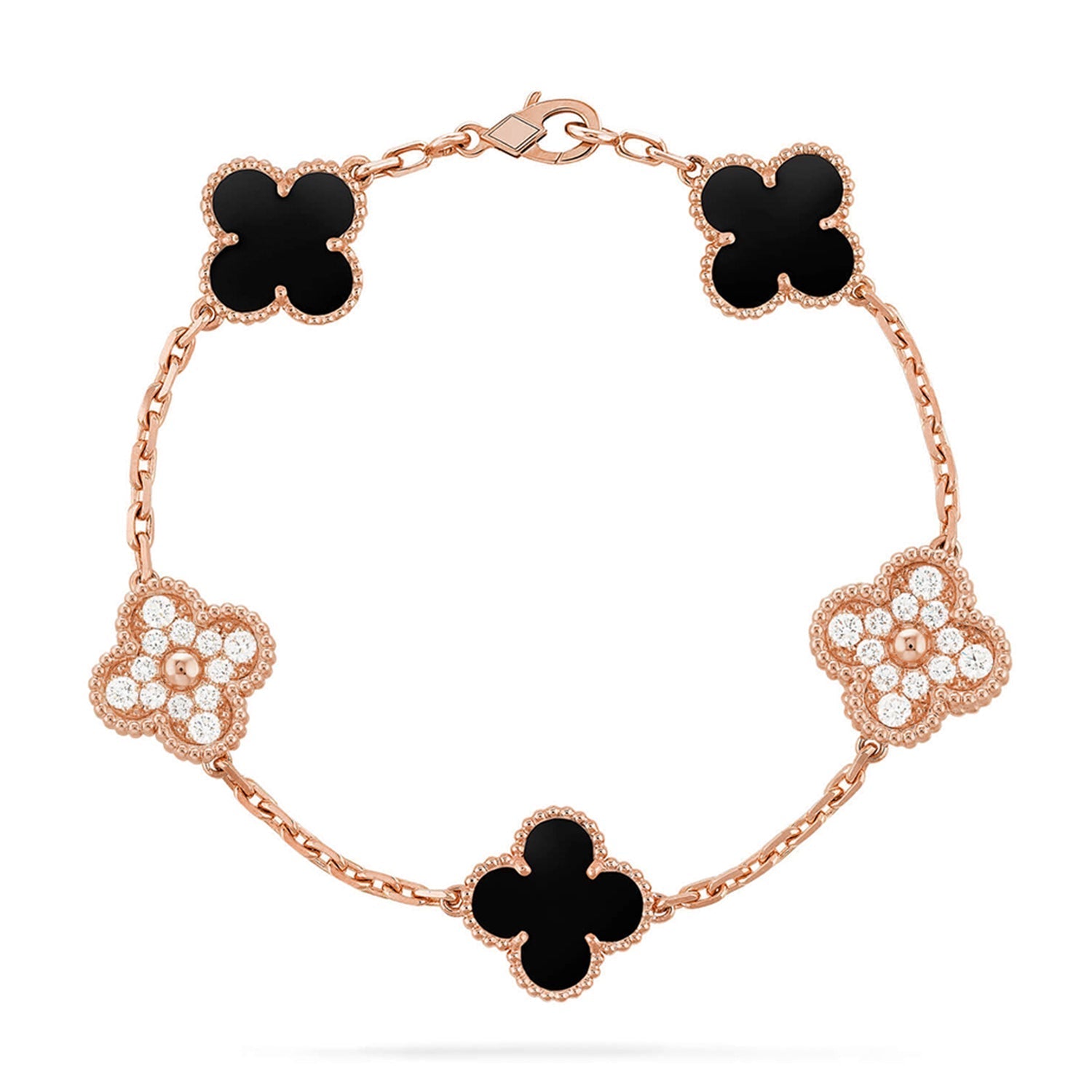 [Star]New CLOVER 5 MOTIF ONYXS BRACELET COLLECTION