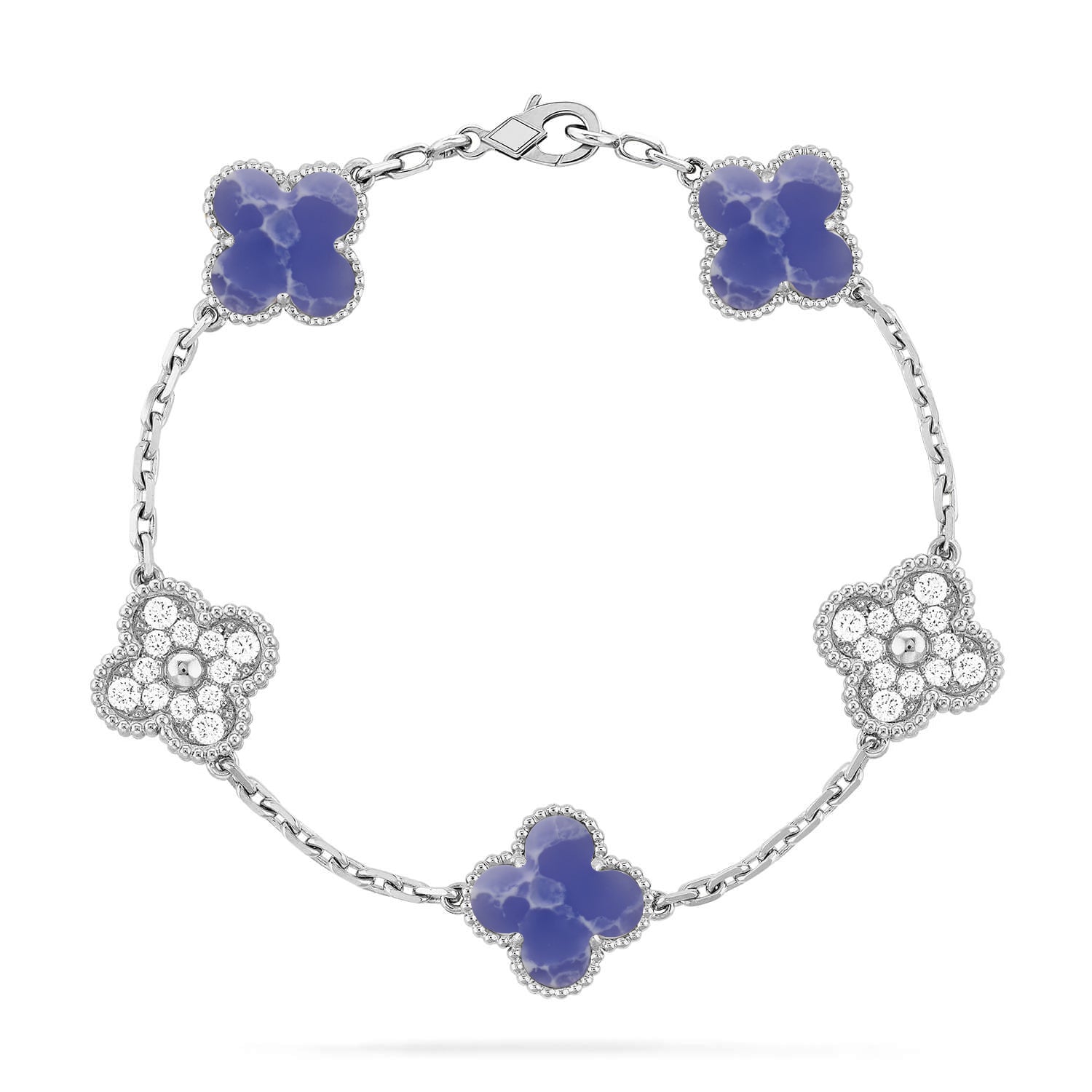 [Star]New CLOVER 5 MOTIF BLUE VEINS BRACELET COLLECTION