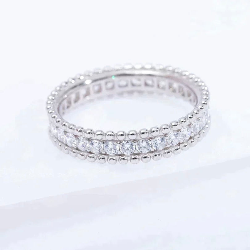 ¡®Star¡¯PERLEE DIAMOND SILVER RING