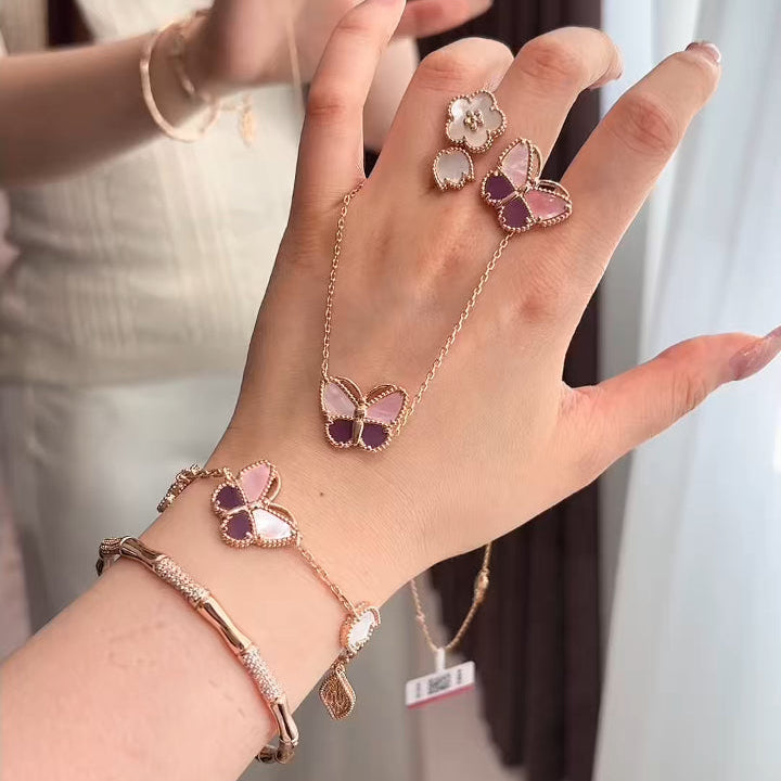 [Moco ] 26 NEW CLOVER LUCKY LIGHT PURPLE SET
