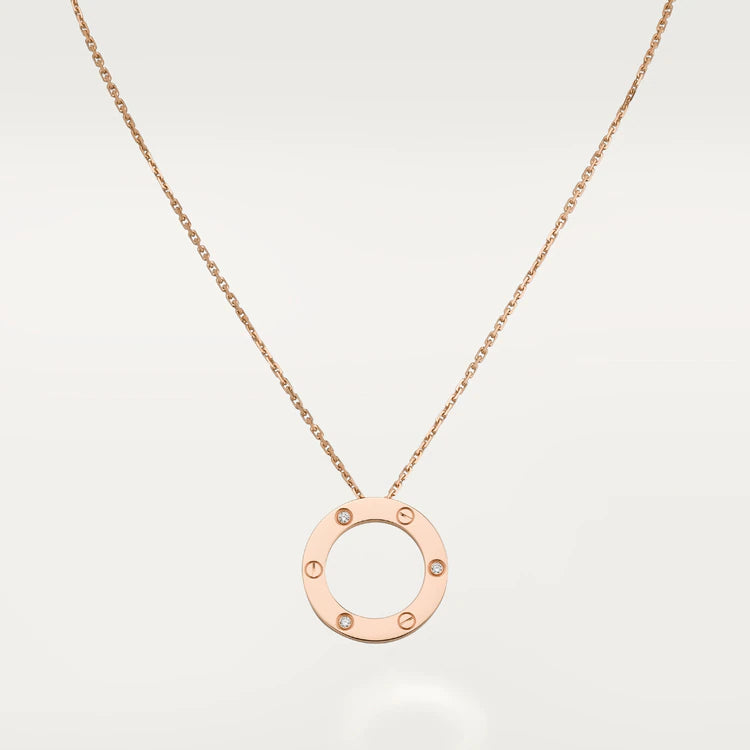 ¡®Star¡¯LOVE NECKLACE 16MM 3 DIAMONDS