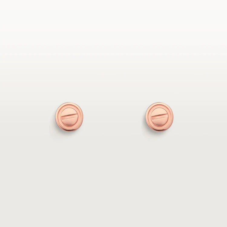 ¡®Star¡¯LOVE EARRINGS PINK GOLD 10MM
