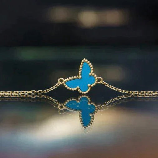¡®Star¡¯BUTTERFLY TURQUOISE BUTTERFLY BRACELET