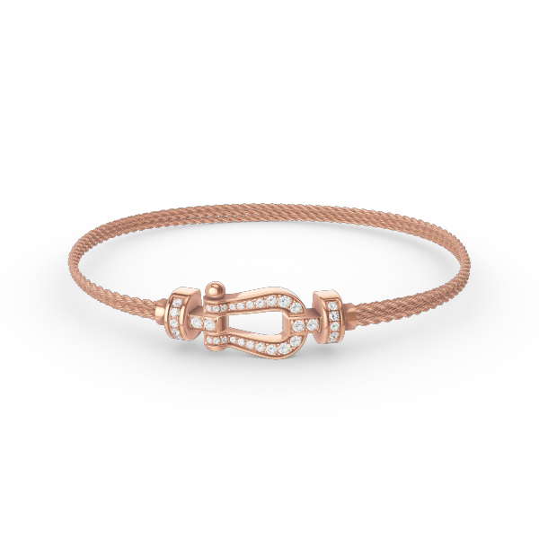 ¡®Star¡¯FORCE SMALL HORSESHOE  DIAMOND CHAIN ROPE BRACELET