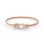 ¡®Star¡¯FORCE SMALL HORSESHOE  DIAMOND CHAIN ROPE BRACELET