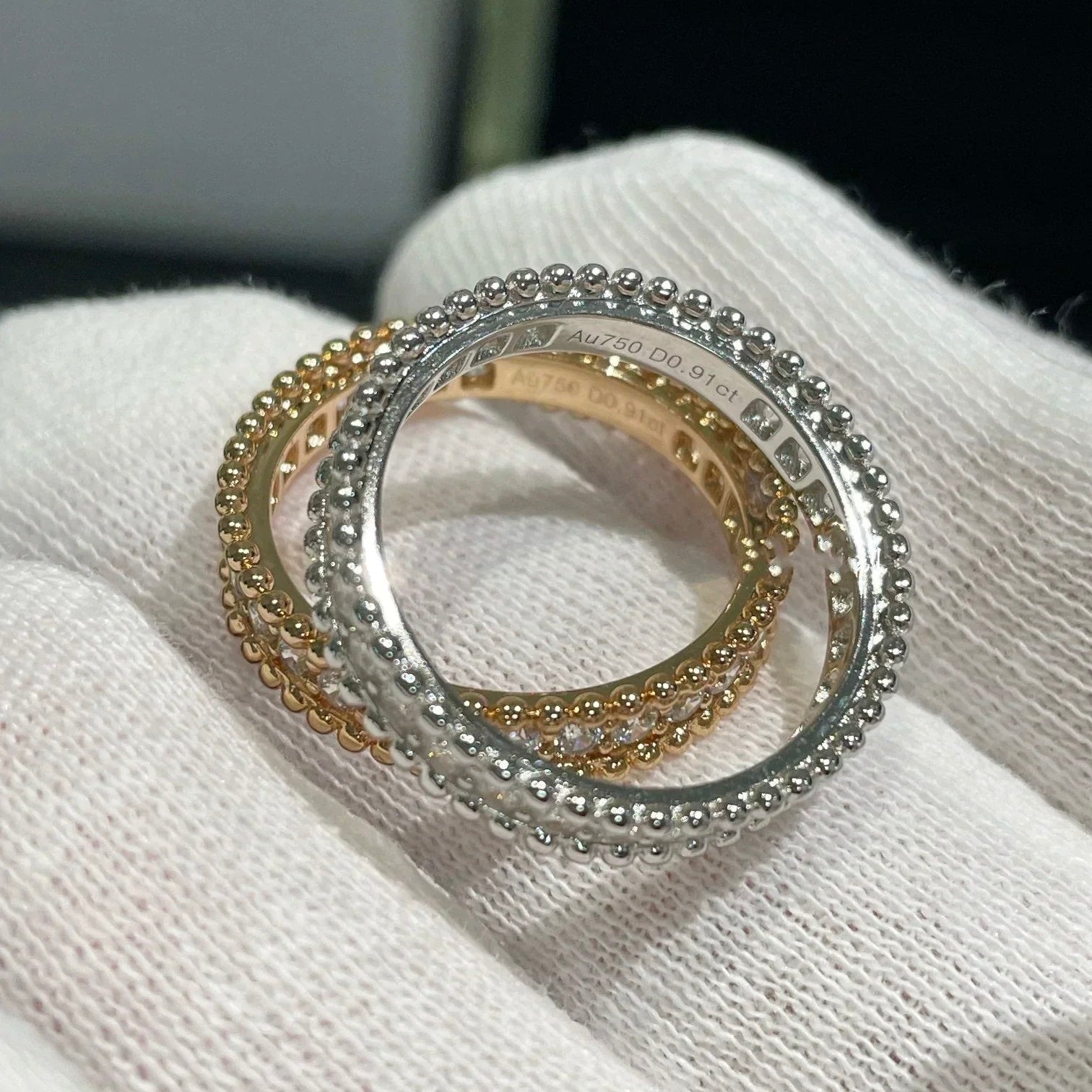 ¡®Star¡¯PERLEE DIAMOND SILVER RING
