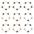 [Star]New CLOVER 5 MOTIF GRAY MOP BRACELET COLLECTION