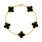 [Star]New CLOVER 5 MOTIF ONYXS BRACELET COLLECTION