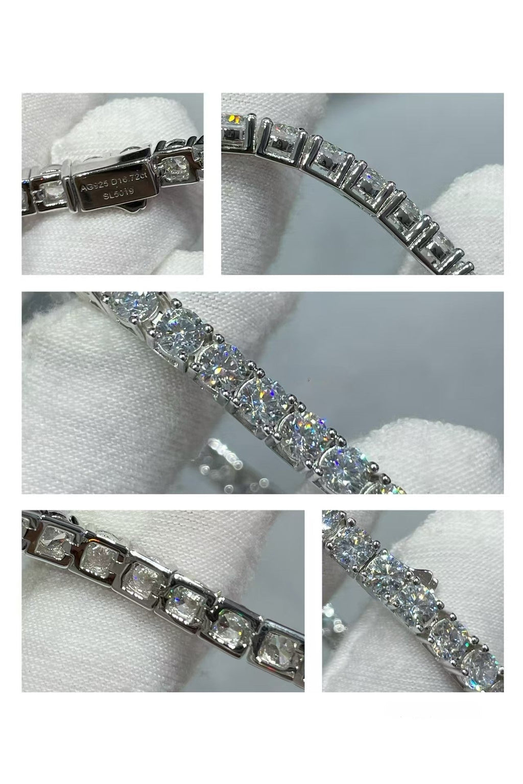 [¡®Star¡¯]TENNIS BRACELET WITH FULL DIAMOND SETTING