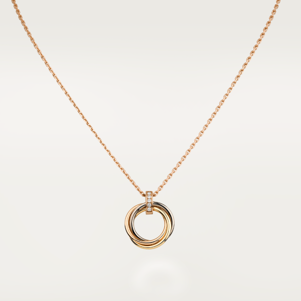 ¡®Star¡¯TRINITY NECKLACE GOLD  DIAMONDS