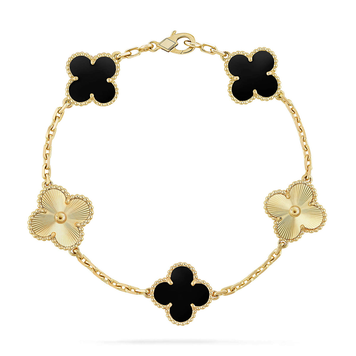 [Star]New CLOVER 5 MOTIF ONYXS BRACELET COLLECTION