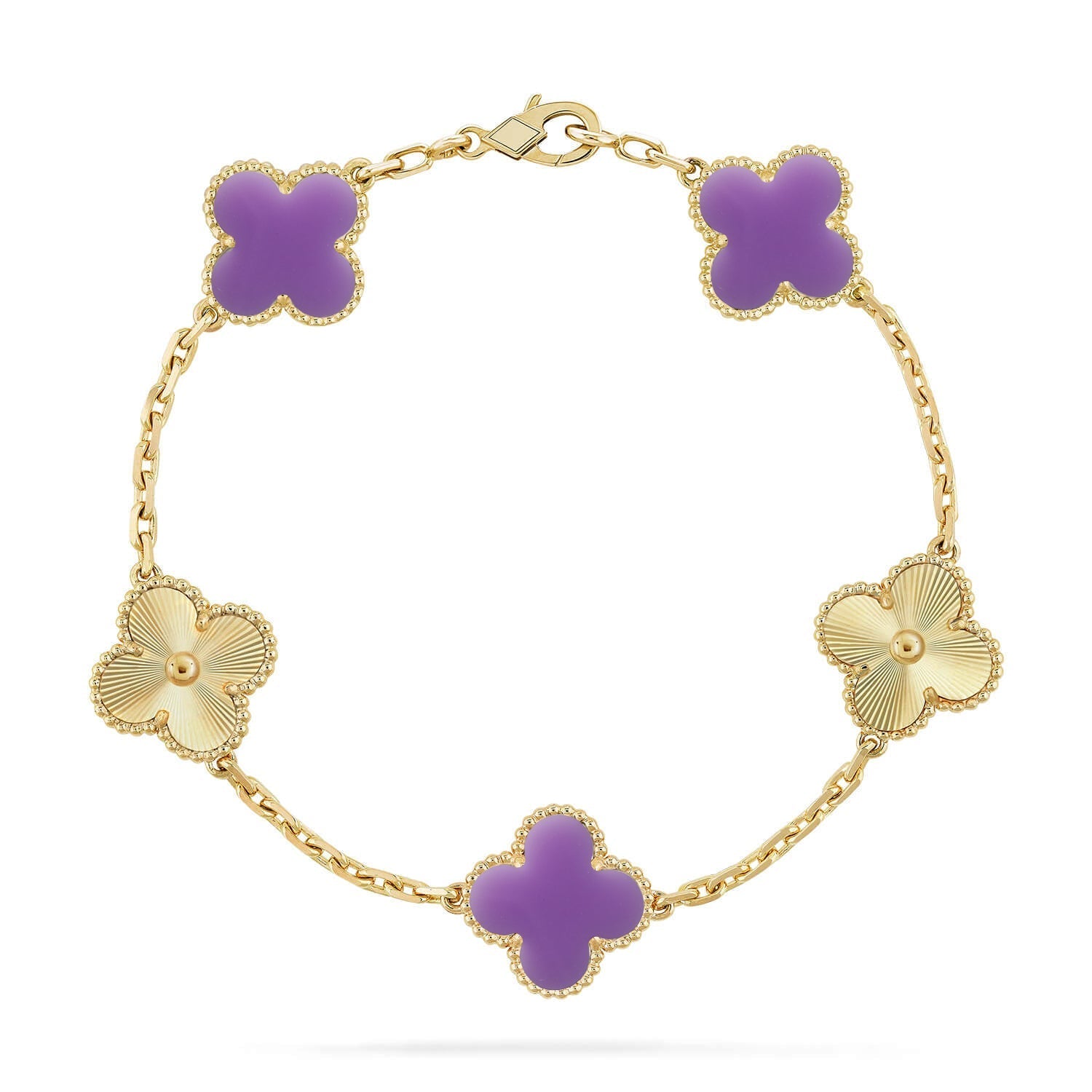 [Star]New CLOVER 5 MOTIF LIGHT PURPLE BRACELET COLLECTION