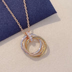 ¡®Star¡¯TRINITY NECKLACE GOLD  DIAMONDS