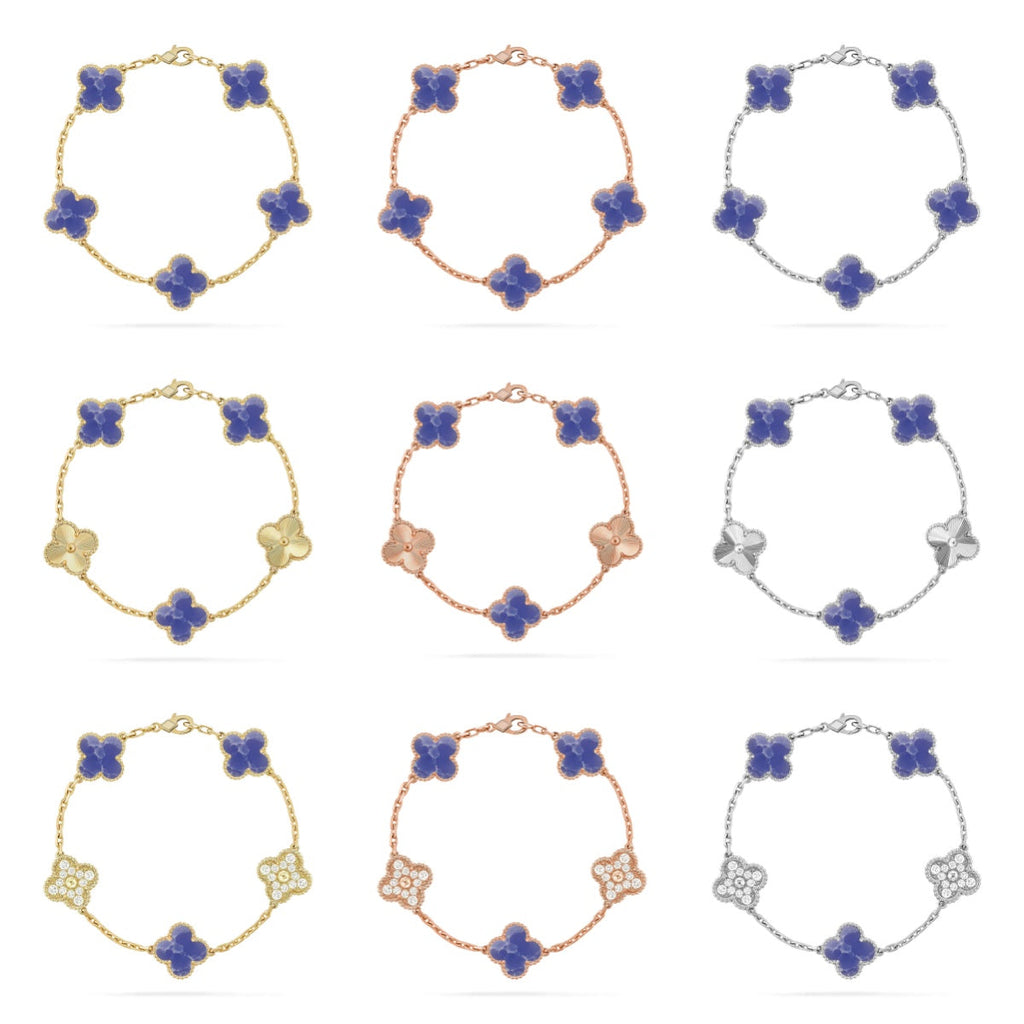 [Star]New CLOVER 5 MOTIF BLUE VEINS BRACELET COLLECTION