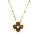¡®Star¡¯CLOVER 15MM DIAMOND AND MOTHER-OF-GREY NECKLACE