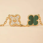 [Star]New  CLOVER 5 MOTIF MALACHITE BRACELET COLLECTION