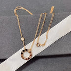 ¡®Star¡¯LOVE NECKLACE 16MM 2 DIAMONDS