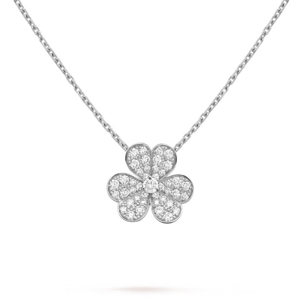 ¡®Star¡¯CLOVER DIAMOND NECKLACE SILVER