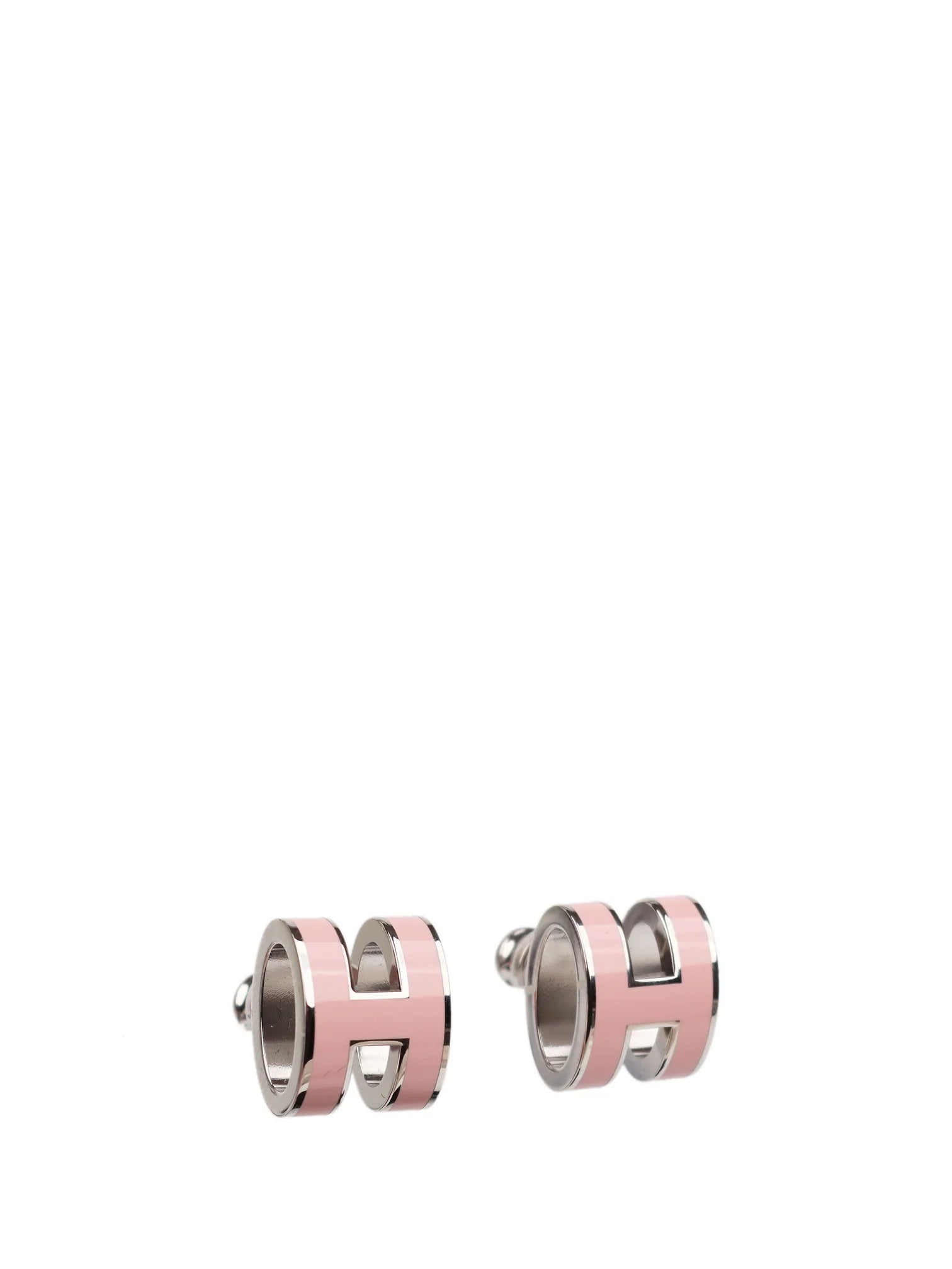 ¡®Star¡¯MINI POP H SILVER EARRINGS PINK