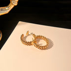 ¡®Star¡¯CLASH SMALL HOOP EARRINGS