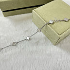 [¡®Star¡¯]CLOVER 6 MOTIF WHITE MOP BRACELET