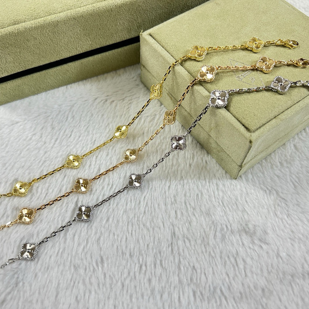 [Star]New CLOVER 6 MOTIF DIAMOND BRACELET